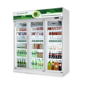 China Commercial Fresh Vegetable Upright Beverage Cooler Air Cooling R134a supplier