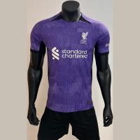 China Wear Durable 100% Polyester Jersey Purple Polyester Shirt on sale