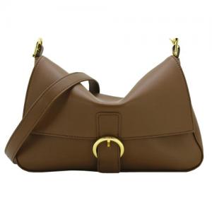 China OEM Womens Brown Crossbody Bag 28cm 18cm Womens Large Messenger Bag supplier