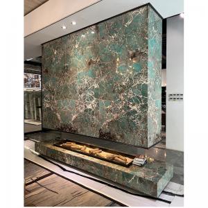 China Natural Stone Polished Emerald Green Onyx Marble Slab For Interior Wall Decoration supplier