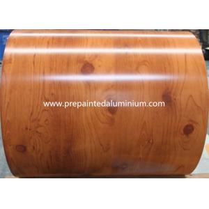 China Brick / Wooden Grain Pre Painted Galvalume Sheets , Precoated Galvalume Sheets For Decoration supplier