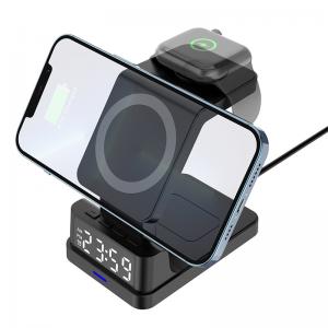 China Fast Mobile Qi Wireless Charging Stand 15W 3 In 1 For Watch Phone supplier