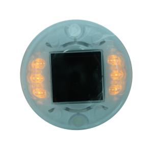 China 120mm PC Solar Powered Road Studs Plastic IP68 8000mcd For Traffic Safety wholesale