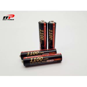 MSDS 1.5V AAA 500mAh Lithium Ion Rechargeable Batteries