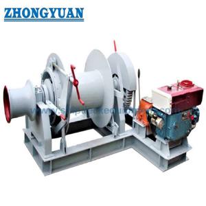 China Single Drum Single Warping End Diesel Engine Driven Anchor Winch Mooring Winch Ship Deck Equipment supplier