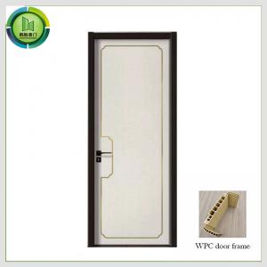 Waterproof WPC UPVC Internal Doors Wooden Sound Reduction For Bathroom