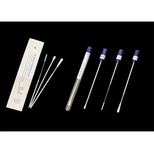 China EO Sterile 150mm Nylon Rayon Throat Sampling Nasal Flocked Swab supplier