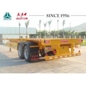China 2/3 Axles Skeletal Container Trailer Customizable Dimension For Terminal Port supplier