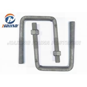 China OEM Steel MS Gr4.8 High Tensile Custom Fasteners Gr8.8 Square Bend U Shaped Bolts M16 Diameter supplier