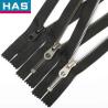 China #5 Metal Teeth Zipper Closed End / Open End Silver Teeth Zipper wholesale