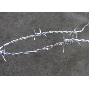 China Iron Products Hot Dipped Galvanized Barbed Wire Roll , Barbed Wire Fence Design supplier