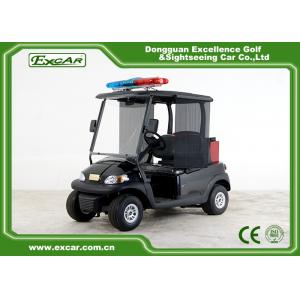 Black 48v 2 Seater Trojan Battery Electric Golf Car With Extinguisher Fire Truck