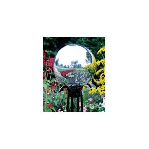 China Silve Crystal Quartz Spheres Middle glass  Gazing Ball Stands  with tall plant supplier