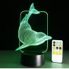 Animal Dolphin Kids 3D Night Light 7 Colors Change with Remote Control Gifts for