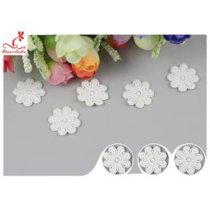 China Original Cotton Small Flower Lace Collar Applique With DTM Dyeing supplier