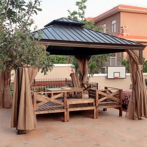 Steel Aluminium Pergola    Outdoor Hardtop Gazebo    Victorian Style Gazebo