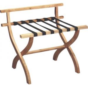 China Solid Wood Hotel Luggage Racks Suitcase Rack Hotel With  back support supplier