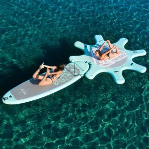 China Military Stand Up Paddle Board Inflatable Water Platform Island supplier
