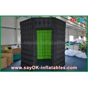 Inflatable Photo Studio White / Black Octagon Inflatable Photo Booth With Strong Wind Resistant 16 Kg