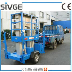 China Aluminium Alloy Trailer Mounted Lift 8m Hydraulic Trailer Bucket Lift supplier