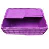 China High Strength Stacking And Nest Warehouse Logistic Turnover Round Trip Totes With Hinged Lid Round Trip Plastic Totes Attached Lid Container Nest Storage Tote Box Distribution Warehouse Storage wholesale