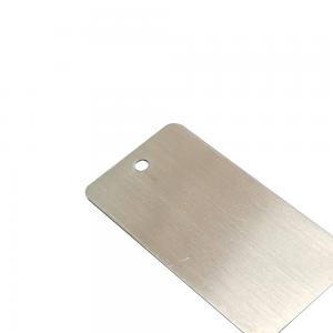 China OEM Aluminum Cable Marker Plate Brushed Tag Stainless Steel Number Plate supplier
