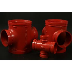 Threaded Connection 4 Way Cross Pipe Fitting Ductile Iron