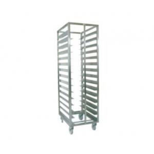 China Wheeled Stainless Steel Display Racks Supermarket Bread Shelving supplier