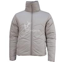 China Ladies Full Zipp High Collar Padded Jacket Without Hood on sale