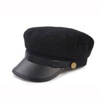 China Plain Military Peaked Cap / Short Brim Military Cap 56-60cm Size Eco Friendly on sale