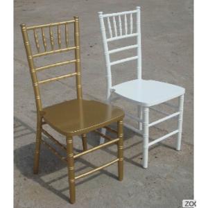 White color wood Chiavari chair banquet chair for rental use