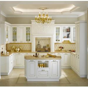 China modular kitchen designs,kitchen supplies from China,solid wood door panel,white kitchen cabinets image supplier