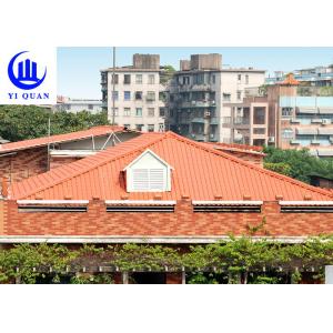 China Hot Sale  Synthetic Resin Roof Tile PVC Plastic Spanish Roofing Cover For Villa supplier