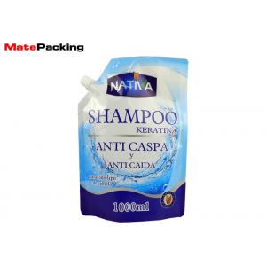 China Stand Up Spout Pouch Aluminum Foil For Shampoo Sunscreen Lotion Beauty Products supplier