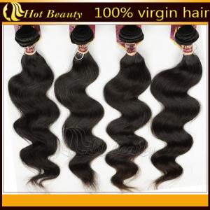 China Natural Black Virgin Human Hair Extensions Body Wave supplier