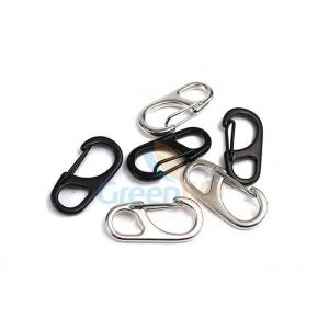 Outdoor Oval Snap Simple Hooks Black Silver Lanyard Accessories Eco friendly