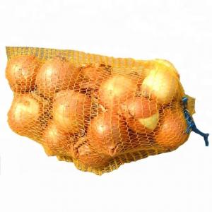 China Customizable Packing Rolls Vegetable Potato Onion Packages Sack PE Raschel Mesh Bag supplier