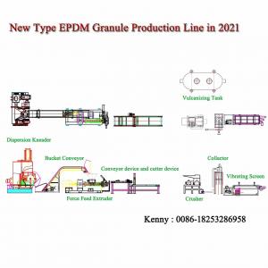 China EPDM Granule Production Line / EPDM Pellet Making Machine for Rubber Runway supplier