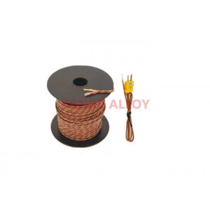 China Cable de termopar con el aislamiento de la fibra de cerámica, fibra de vidrio da alta temperatura 800 DEG C 1200 DEG C supplier
