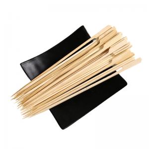 Barbecue Wood Bamboo Paddle Skewer Sticks Disposable 18CM Food Grade For Grill