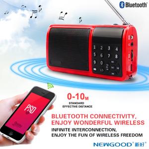 China FM, AM, jogador de música de alta fidelidade do bluetooth do apoio do rádio do interruptor mini supplier