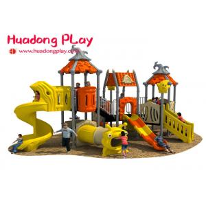 China Kindergarten Outdoor Playground Slides , Kids Commercial Playground Equipment supplier