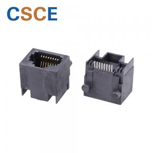 Voltage Rating 125V SMT RJ45 Connector Right Angle For X DSL Modem / Call Set Top Box