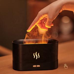 China 2023 New Humificador Ultrasonic Humidifier Flame USB Tabletop Humidifier Oil Diffuser Aroma Humidifier Best Dropshiping Product supplier