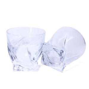 300ml Spiral Old Fashioned Glass Whisky Cups Tumbler ODM