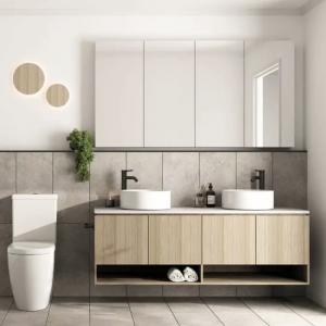Wall Monted 800MM Contemporary Bathroom Cabinets Single Sink Bathroom Vanity