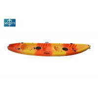 China Plastic Tandem Kayak Double Sit On Top 2+1 Family Boat For Fishing 370*87*33cm Size on sale