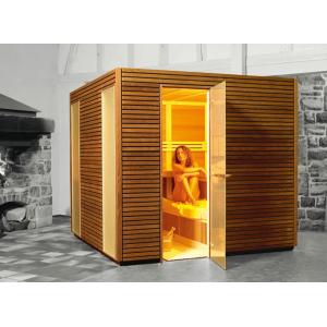 China Traditional German Saunas for Family, 4 Person Corner Sauna Room supplier
