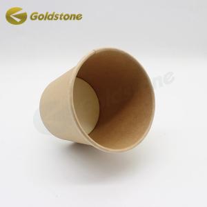 Round PE Coated Yogurt Paper Cups Single Use ODM Single Wall For Yogurt Insulation