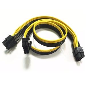 China PCIe 8 broches mâle à double 8 broches mâles PCI Express Graphics Carte vidéo GPU Splitter câble d'adaptateur d'alimentation supplier